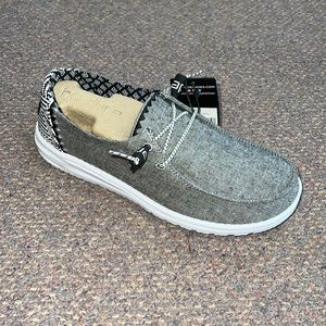 NEW Hey Dude Shoes Womens Wendy Chambray Onyx
